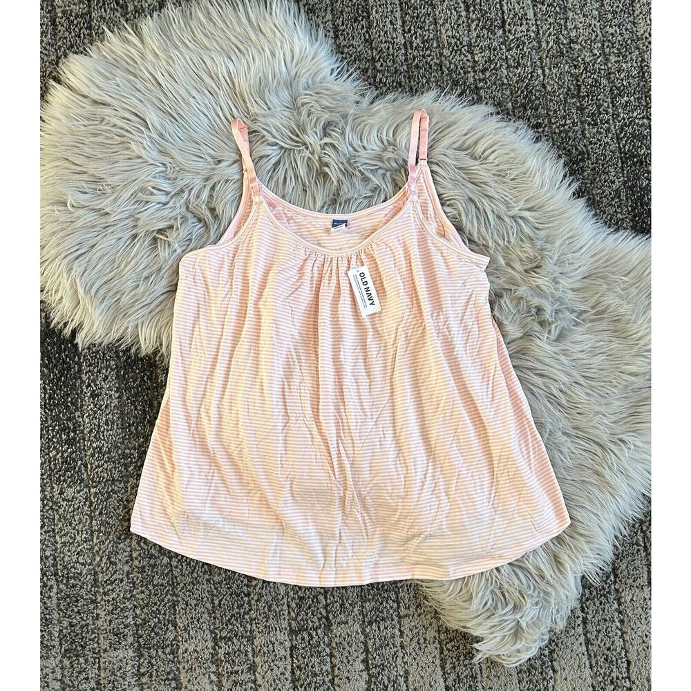 Old Navy Maternity Sunday Sleep‎ Ultra-Soft Nursing Pink Cami Top Size Medium